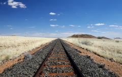 Januar 2010 - Bahnlinie bei Aus
