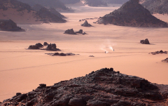 September: Akakus Gebirge (Libyen)