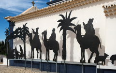 Dezember: Weihnachtsdekoration in Castro Marim