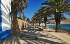 Mai: Strandpromenade in Luz