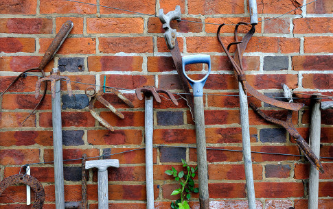 Januar: Werkzeug in Marle Place, Tonbridge Kent